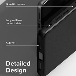 Ringke Onyx [Anti-Fingerprint Technology] Compatible with Google Pixel 7 Case 5G, Shockproof Rugged Heavy Duty Non-Slip Flexible Smudge Proof Cover - Black