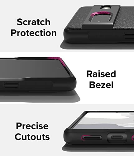 Ringke Onyx [Anti-Fingerprint Technology] Compatible with Google Pixel 7 Case 5G, Shockproof Rugged Heavy Duty Non-Slip Flexible Smudge Proof Cover - Black