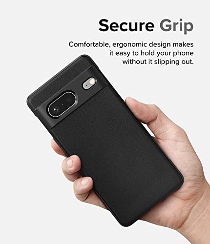 Ringke Onyx [Anti-Fingerprint Technology] Compatible with Google Pixel 7 Case 5G, Shockproof Rugged Heavy Duty Non-Slip Flexible Smudge Proof Cover - Black