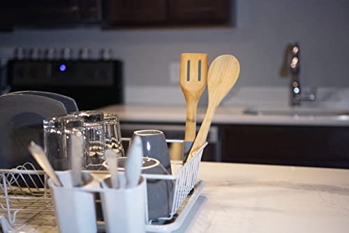 3 Pc Grey Dish Drying Rack Set | Dish Rack | Sink Drying Rack | Dish Drainer | Sink Dish Rack (Matt Grey)