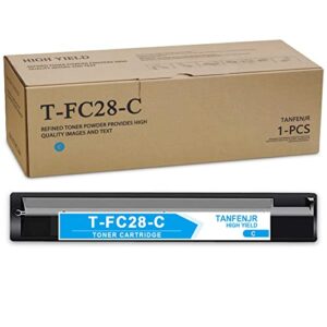 tanfenjr compatible t-fc28 t-fc28-c cyan toner-cartridge replacement for toshiba e-studio 2330c 2830c 2820c printer (1 pack)