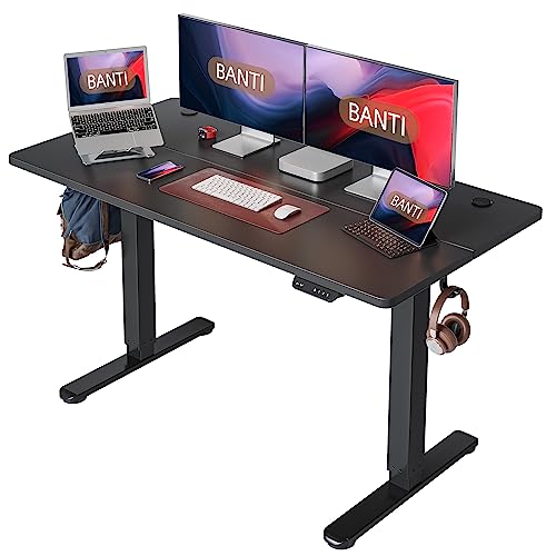 BANTI B-DJ-55BK Standing Desk, 55 inch, Black