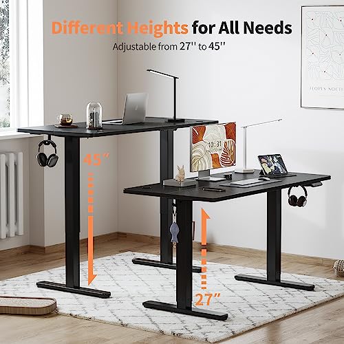 BANTI B-DJ-55BK Standing Desk, 55 inch, Black