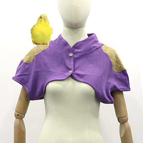 Toysructin Parrot Training Shoulder Cape, Parrot Anti Scratch Shoulder Protector, Parrots Bird Poop Clothing Protector Stand Anti Scratch Anklet Pet Shoulder Pad Diaper Shawl for Small Large Birds