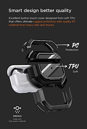 VRS Design Terra Guard Ultimate Airpods Pro Case for Apple Airpods Pro 2nd Generation (2022)