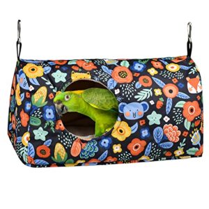 lysskmk parrot nest house bird winter warm bed bird snuggle hanging hut bird parrot hammock bird sleeping hideaway cave for cockatiels parakeet budgies african grey parrot budgies lovebird l