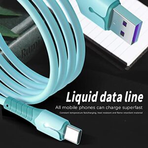 BGNTBUK Headphone Cord Extension 6ft Type C USB Cable 6A Fast Charge Cable Suitable compitable with Huawei Fast Charging USB Charger Cables Data Cord Usb3 Cable Male to Male 6ft