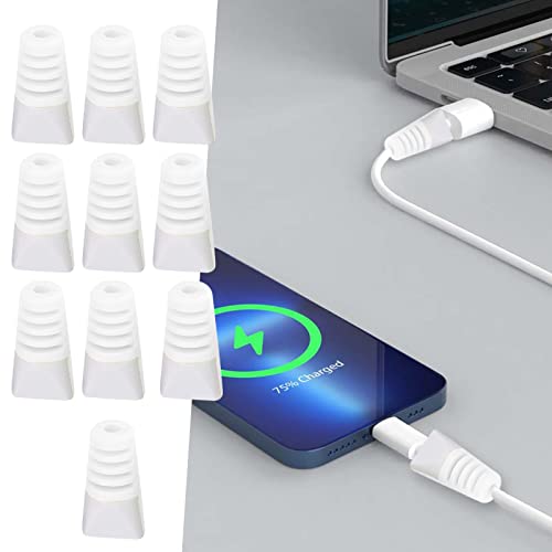 Type C Cable Cable Cover 10 Cell Phone Charger Cable Cover Silicone Flexible Cable Protector Type C Charging Cables Fast