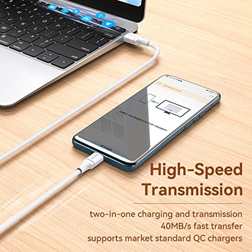 BGNTBUK Last Cable USB C Cable 6A Fast Charging Cord Mobile Phone Accessories Data Wire Type C Cable Charger USB Cable 6.6Ft Cord Bytes for Android