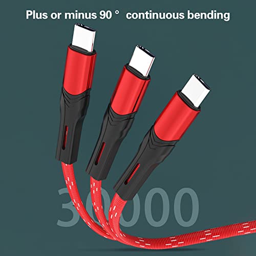 BGNTBUK Tops Lot 1m Braided Rope Data Cable Mobile Phone Color Fast Charging Line Soft Flash Charging Cable Suitable for Android Charging Port Pack of Android Chargers 10 Ft