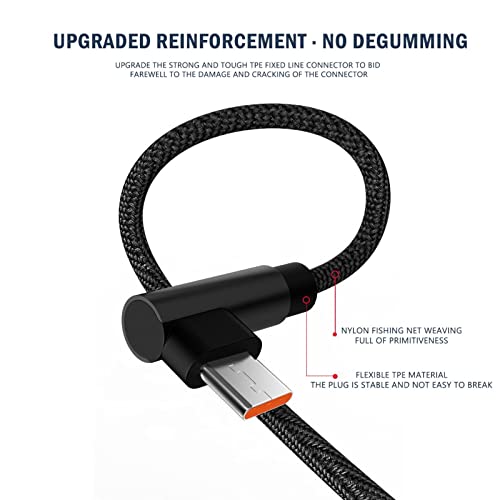 BGNTBUK Md862ll/a Cable USB C Cable Right Angle 90° Elbow Nylon Braided USB A to C 66W Fast Charging Cable Hard Drive Connector Dd0g34hd201