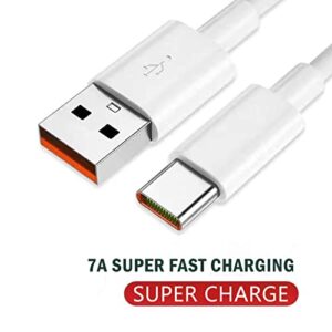 Charging Cable Type C to 7A 100W Type C USB Cable Super Fast Charge Cable Suitable compitable with Huawei Mate compitable with Samsung Fast Charging Type C to C Cable Fast Charging