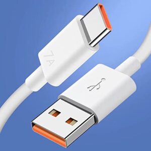 Charging Cable Type C to 7A 100W Type C USB Cable Super Fast Charge Cable Suitable compitable with Huawei Mate compitable with Samsung Fast Charging Type C to C Cable Fast Charging