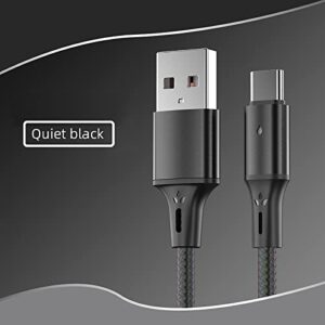 BGNTBUK Type C to Type C Cable 3A Super Fast Charge Braided Alloy LED Front Light Data Cable Suitable for Type C Charging Cable Usb3 Extension Cable 25 Ft