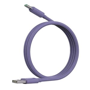 bgntbuk android cord 1.8m silicone data cable mobile phone color fast charging line liquid soft plastic flash charging cable suitable for tpye c charging port type c charging cable 6ft led