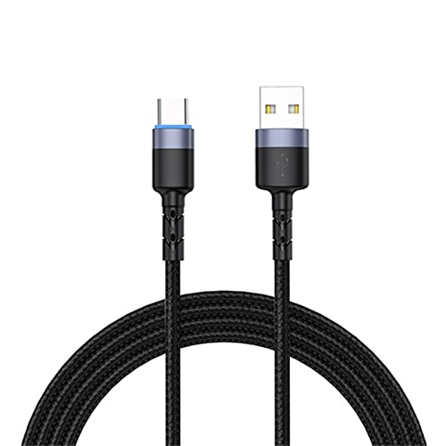 BGNTBUK Type C Charging Cable Fast Charge 10 Type C Smartphone Charging Data Cable 2.4A Breathing Light Smart Fast Charging Cable 2m Charging Cord for Android Phones Type C