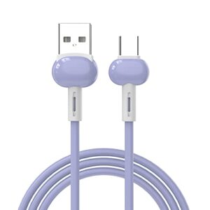bgntbuk phone chargers 2pc 1m 3a silicone data cable mobile phone color fast charging line liquid soft plastic flash charging cable charger cable magnetic