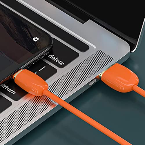 BGNTBUK Magnetic Phone Cords 10 Ft 1m 3A Silicone Data Cable Mobile Phone Color Fast Charging Line Liquid Soft Plastic Flash Charging Cable Type C Charging Cable 6ft