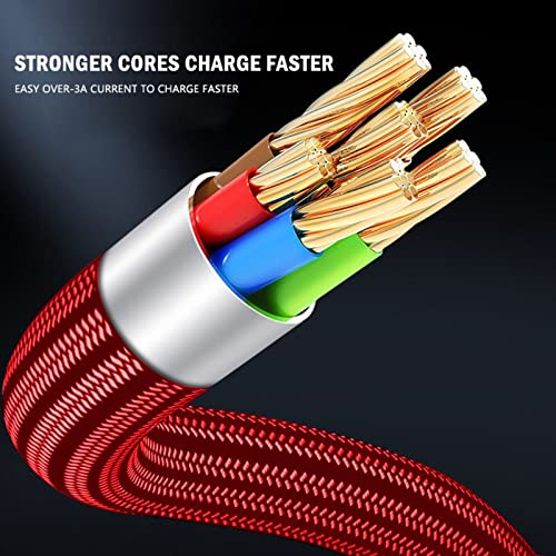 BGNTBUK Fast Charge Type C Cable Type C USB Cable 5A Fast Charging Nylon Braided Data Cable Suitable for Android Charging Type C Cable Pack Fast Charging