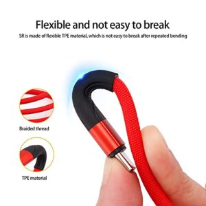 BGNTBUK Short Type C Cable 1.5m Braided Rope Data Cable Mobile Phone Color Fast Charging Line Soft Flash Charging Cable Suitable for Android Charging Port Android Power Cord Fast Charge