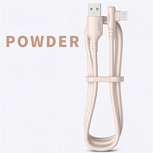 BGNTBUK Phone Charging Cables Android USB Cable Right Angle 90° Elbow Liquid Micro USB 3A Fast Charging Cable Lap Gear Home