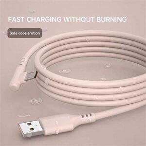 BGNTBUK Phone Charging Cables Android USB Cable Right Angle 90° Elbow Liquid Micro USB 3A Fast Charging Cable Lap Gear Home