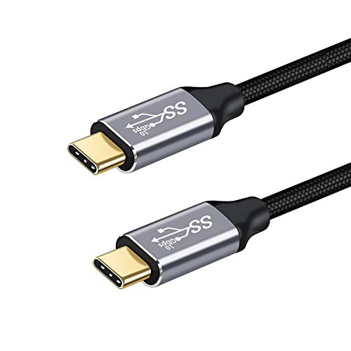 BGNTBUK Cable 2m Original Type C Male to Male Data Cable 100W 5A Fast Charge USB3.1Gen2 Dual Male 4K Screen Projection Video Cable Component Video Cable Extension