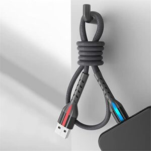 BGNTBUK Ps/2 Keyboard Extension Cable USB Android Illuminated LED Charging Cable 3.2ft (About 1m) Fast Charge for Any Device with Android Port 360 Charging Cable 6ft