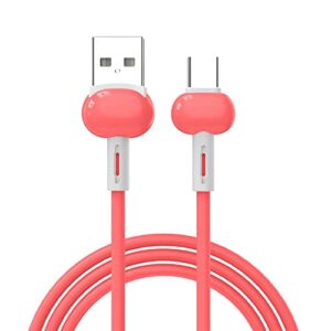 bgntbuk cords and connectors 1m 3a silicone data cable mobile phone color fast charging line liquid soft plastic flash charging cable s9 charging cable 10 ft fast charge
