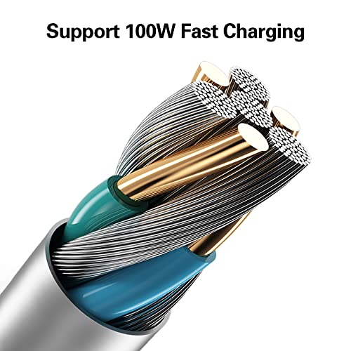 BGNTBUK Se425 Cable 1m 100w Fast Charging Cable 6a Type C Fully Compatible Protocol Super Fast Charging Nylon Braided Charging Data Cable Lighting Cable