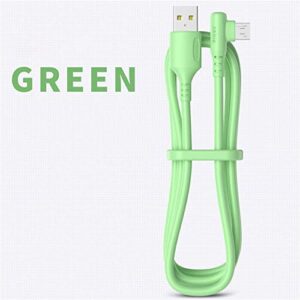 BGNTBUK Aux Cord USB Cable Right Angle 90° Elbow Liquid Micro USB 3A Fast Charging Cable Motion Controller Cord