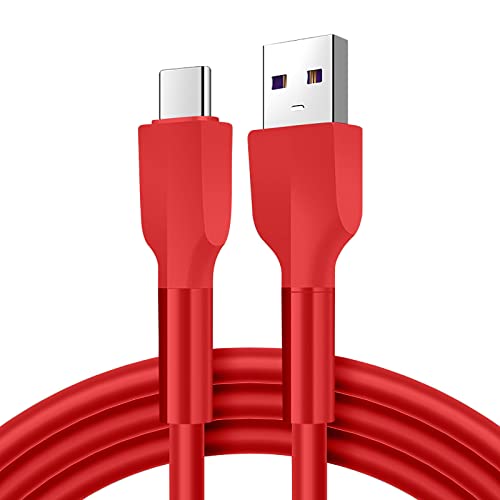 BGNTBUK Fast Charging Cables for S9+ 1m Silicone Data Cable Mobile Phone Color Fast Charging Line Liquid Soft Plastic Flash Charging Cable Suitable for Charging Cord Type C Bracelet