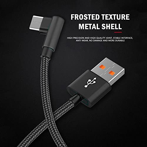 BGNTBUK X52 Pro Cable USB C Cable Right Angle 90° Elbow Nylon Braided USB A to C 66W Fast Charging Cable Ultra Cable