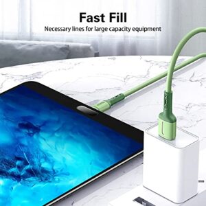 BGNTBUK Note 8 Charger Cable 6ft 1m Silicone Data Cable Mobile Phone Color Fast Charging Line Liquid Soft Plastic Flash Charging Cable Suitable for Android Interface C to C Charge Cable