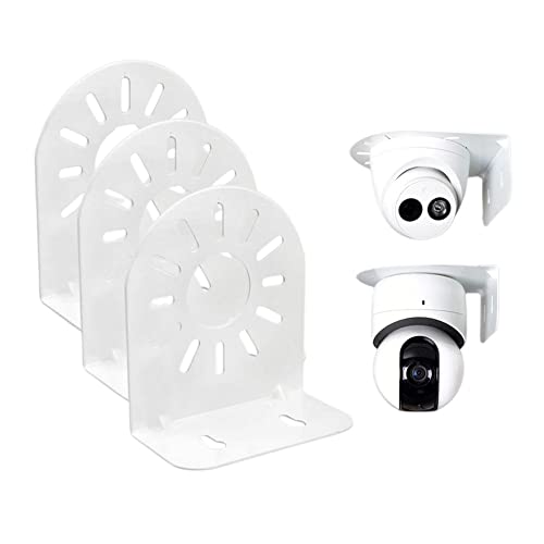 XZJMY 3-Pack Security Camera Mount Bracket, Wall Mount Bracket for Dome Cameras,Floating Wall Shelves,Small Wall Shelf for Security Cameras, Baby Monitors, Speakers