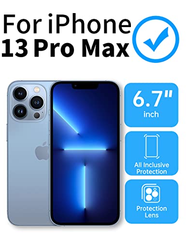 Kakalux [for iPhone 13ProMax Phone case,Magnetic case for The iPhone 13ProMax is magsafe Compatible,Slim and Offers Military Grade Drop Protection for The iPhone 13ProMax (6.7'')- Blue.