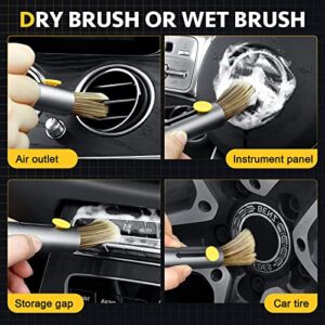 Multifunctional Car Cleaning Kit Car Detailing Brush Window Breaker Tire Cleaning Hook Car Cleaning Tools Car Accessories Detailing Kit Cleaning Supplies Automotive Dust Cleaner Air Vent Cleaning