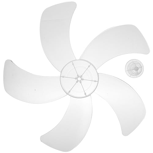 LIFKOME Universal Plastic 5 Leaves Fan Blade 16 inch Replacement Fan Blades Electric Fan Leaves Standing Fan Table Fanner General Accessories