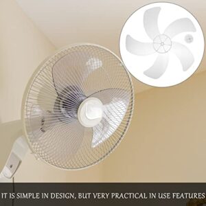 LIFKOME Universal Plastic 5 Leaves Fan Blade 16 inch Replacement Fan Blades Electric Fan Leaves Standing Fan Table Fanner General Accessories