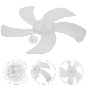 LIFKOME Universal Plastic 5 Leaves Fan Blade 16 inch Replacement Fan Blades Electric Fan Leaves Standing Fan Table Fanner General Accessories