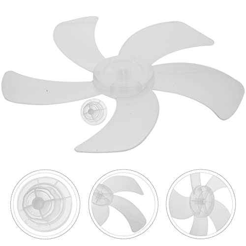 LIFKOME Universal Plastic 5 Leaves Fan Blade 16 inch Replacement Fan Blades Electric Fan Leaves Standing Fan Table Fanner General Accessories