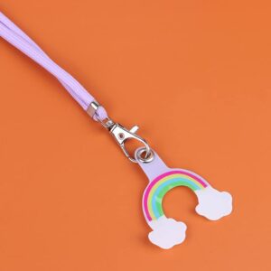 wovsrose 1pc universal phone lanyard card fixed mobile phone shell colorful neck cord anti-lost lanyard strap phone adjustable safety tether
