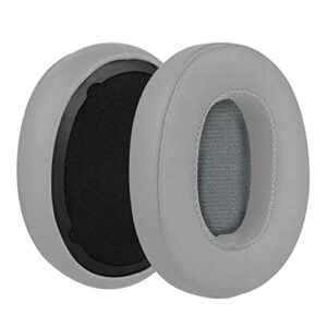 Hesh3 Earpads Replacement Protein Leather Ear Pads Cushions Cover Repair Parts Compatible with Skullcandy Crusher Evo Hesh 3 3.0 Hesh3 Venue Wireless ANC Over-Ear Headphones (Light Grey)