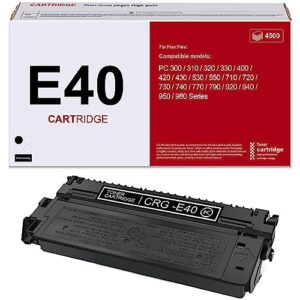 high yield e40 black toner cartridge (1491a002aa): nuc compatible cartridge e40 crg-e40 toner replacement for canon e40 toner cartridge pc 320 530 720 770 920 950 printer - 1 pack