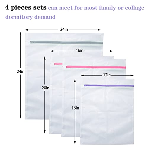 3 Pack Bra Laundry Bag for Washing Machine,4 Pack Mesh Laundry Bags for Delicates