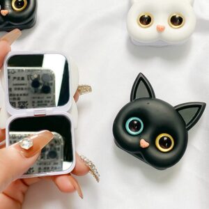 ARFUKA Phone Ring Holder Universal Phone Grip Collapsible Cat Mirror Phone Grip and Phone Stand for Phones and Tablets Pack of 2