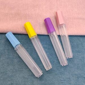GLOGLOW Sewing Needles Container, 10Pcs Plastic Sewing Needles Container Clear Needle Storage Tubes Foe Felting Sewing Needles for Storing Fine Needles