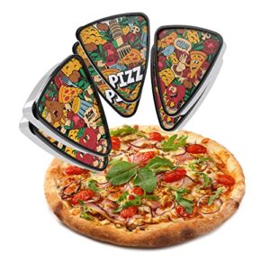 Pizza Slice Container Storage with Lids. Tray, Holder and Saver. Plastic Packs to go. The Best Idea to Serve Pizza to Your Kids