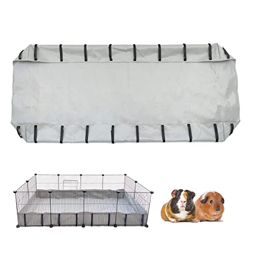 DOZZOPET Guinea Pig Cage Canvas Bottom for C & C Grids Habitat, Waterproof and Washable Liner Base for Rabbits,Chinchillas,Ferrets and Other Small Animals Pet (Upgrade-27 x 56")