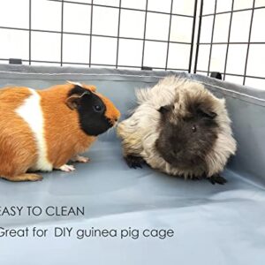 DOZZOPET Guinea Pig Cage Canvas Bottom for C & C Grids Habitat, Waterproof and Washable Liner Base for Rabbits,Chinchillas,Ferrets and Other Small Animals Pet (Upgrade-27 x 56")